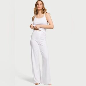 NWT Victoria's Secret White Pointelle Modal Cami & Pants Pajama Set SP